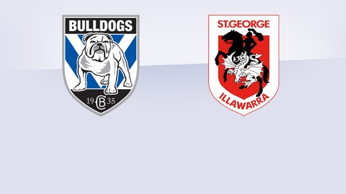 An NRL clash between the Bulldogs and Dragons. With four home games to go, can the Bulldogs maintain their momentum in their fight for the title?