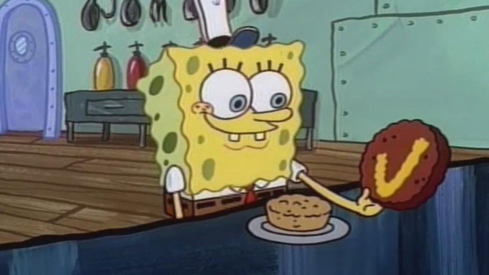 spongebob eats garys food