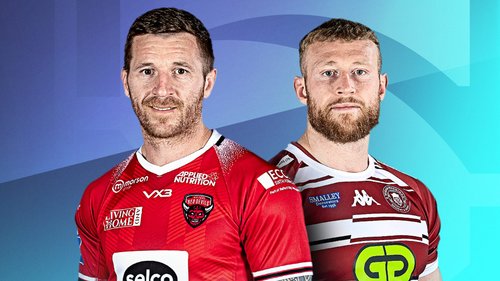Salford Red Devils take on Wigan in the Betfred Super League. Matt Peet's men produced six tries in the latter stages to win 6-48 at the Giants, regaining top spot in the process. (26.05)
