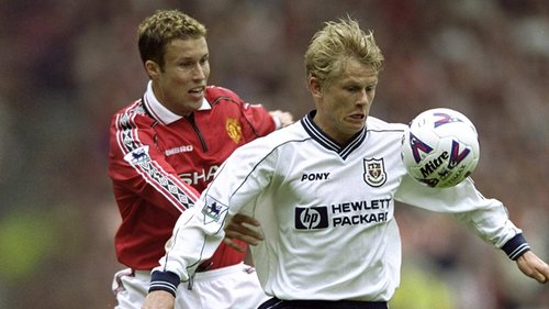 A chance to relive a classic Premier League match. Here, rewind to 1999 as Manchester United looked to secure the Premier League title against Tottenham Hotspur.