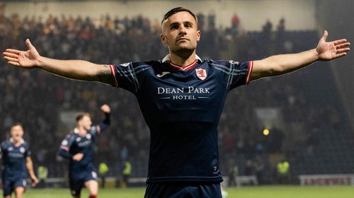 The opening leg of the Scottish Premiership play-off final, as 11th-placed Ross County travel to Championship side Raith Rovers, who won their play-off semi-final on penalties. (23.05)