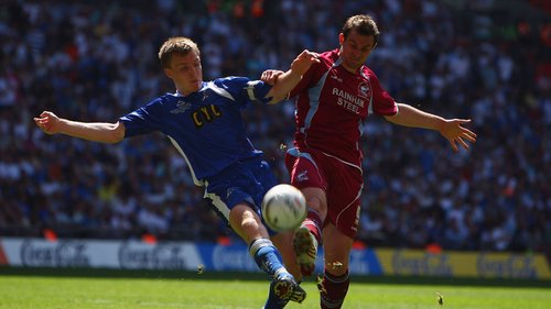 A chance to relive a classic clash from the English Football League. Here, Millwall face Scunthorpe at Wembley Stadium in the League 1 play-off final in 2009.