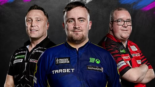 The second round of the World Matchplay ends as Luke Littler meets Jermaine Wattimena, MVG plays Josh Rock, Gerwyn Price faces Chris Dobey and Andrew Gilding battles Dirk van Duijvenbode.