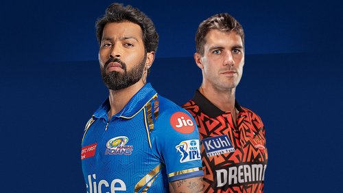 Mumbai Indians challenge Sunrisers Hyderabad in the IPL. Hyderabad climbed into the top four of the points table with a win over an impressive Rajasthan outfit last week. (06.05)