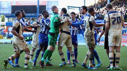 Relive a classic match from the Football League. Here, Yorkshire rivals Sheffield Wednesday and Leeds United meet at Hillsborough in January 2014 in a memorable game for the Owls.