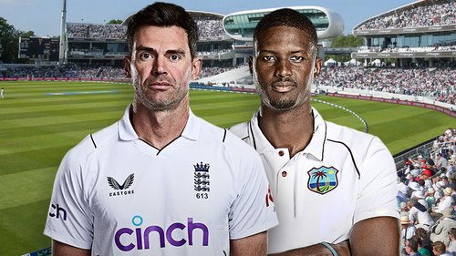 The travelling West Indies arrive at Lord's for day one of the opening Test in a three-match series against Ben Stokes' England, as Jimmy Anderson's farewell gets underway. (10.07)
