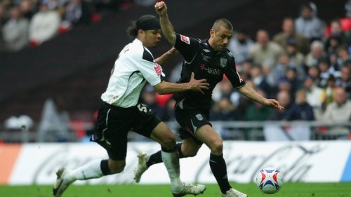 A look back at some classic Football League play-off finals from years gone by. Here, Derby County take on West Bromwich Albion at Wembley in the Championship play-off final in 2007.