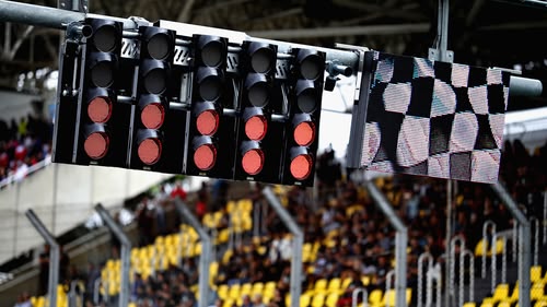 Reversing the top 12 drivers from qualifying, the Formula 3 field get set for a Sprint Race at Silverstone. Thai racer Tasanapol Inthraphuvasak holds reverse-grid pole.