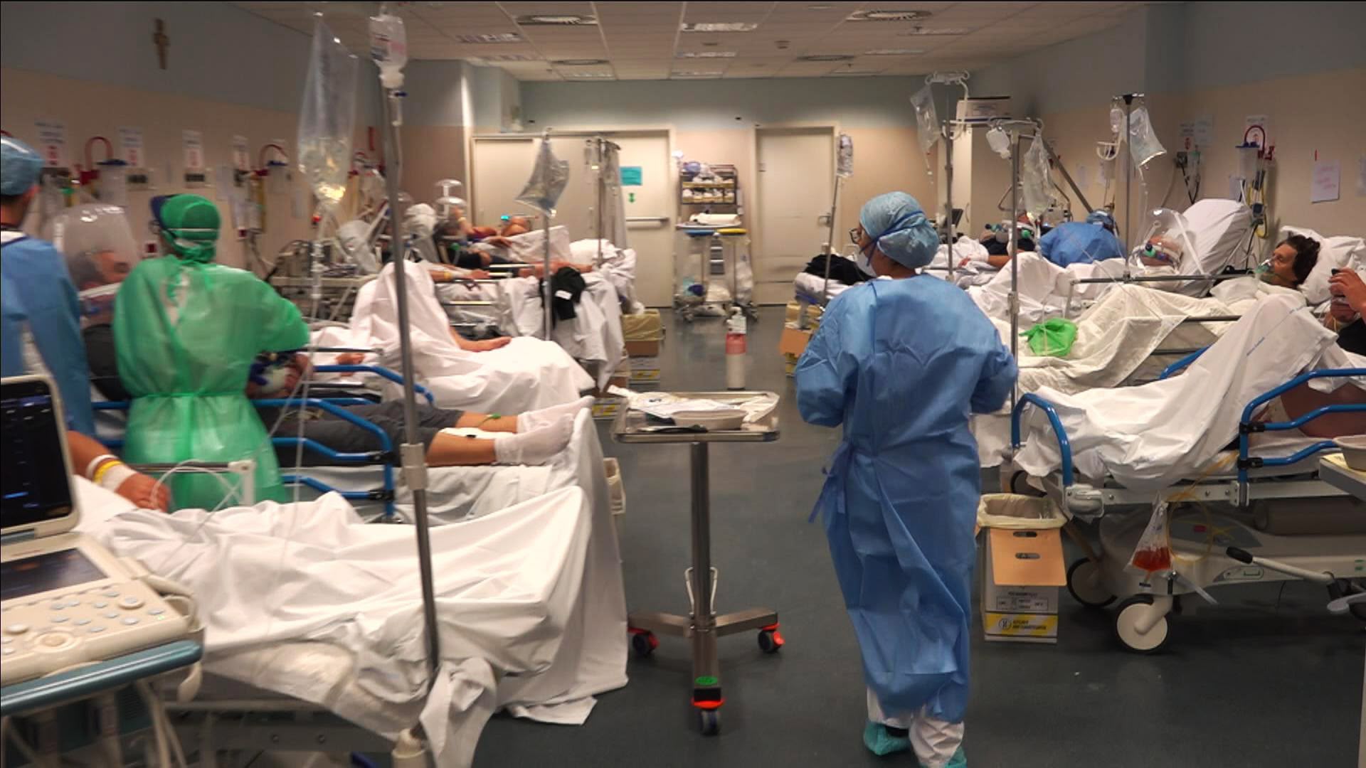 много больных людей