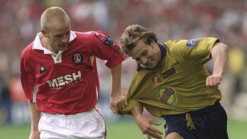 Relive a classic encounter from the play-offs over the years - here, Charlton Athletic and Sunderland meet in the 1997-98 Championship play-off final in a goal-filled encounter.