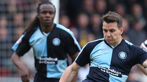 A look back at some classic Football League play-off finals from years gone by. Here, Wycombe Wanderers and Southend United meet at Wembley in the League Two play-off final in 2015.