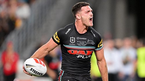 Action from round 13 of the NRL season, as the Penrith Panthers take on St George Illawarra Dragons. The second-placed Panthers are without five key men who are on Origin duty. (01.06)