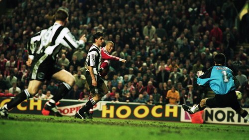 Enjoy some of the best Premier League goals from past meetings between Newcastle United and Liverpool.